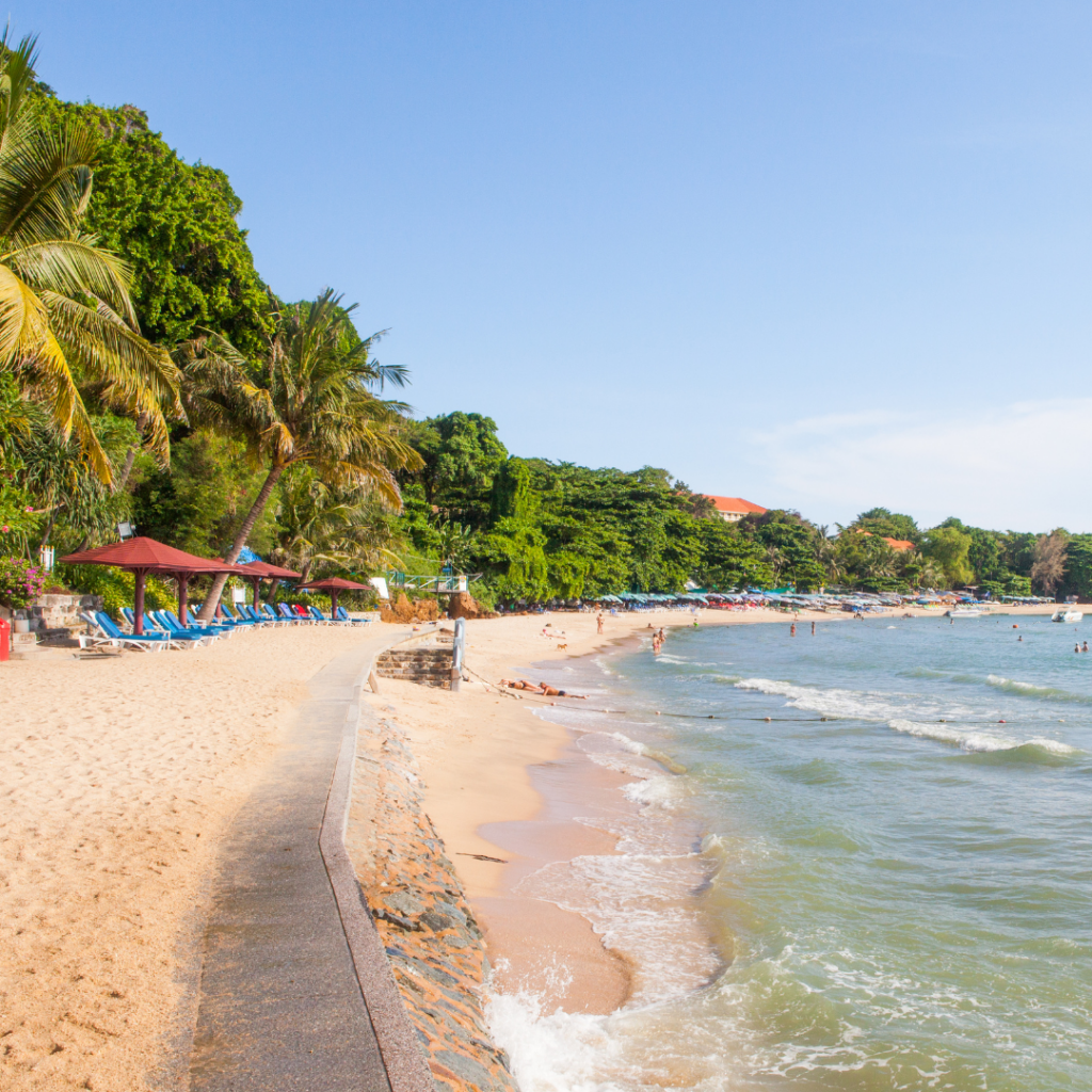 Pattaya Beach in Pattaya, Thailand